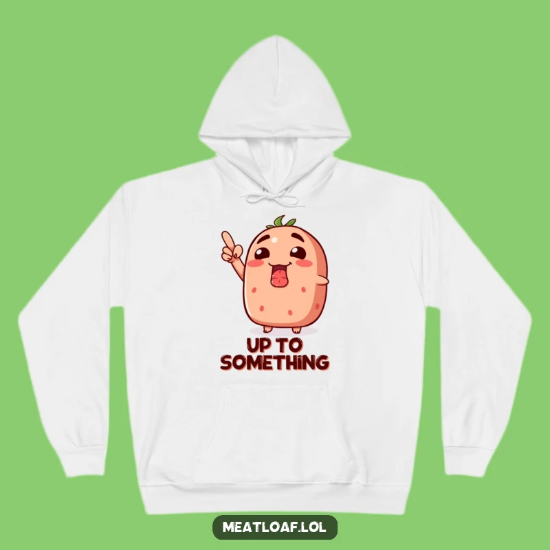 Funny Grinning Meatloaf Upwards Hoodie - Cozy & Motivational Gift