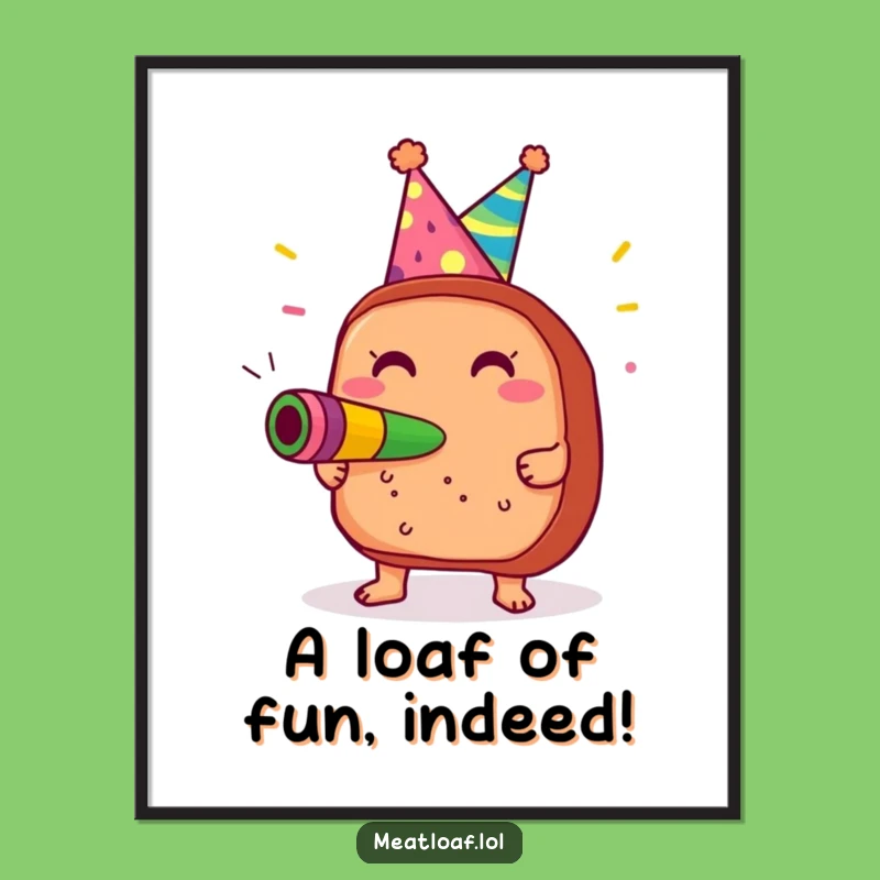 Free Printable Meatloaf Wall Art: Funny Foodie Decor, Festive Downloadable Art