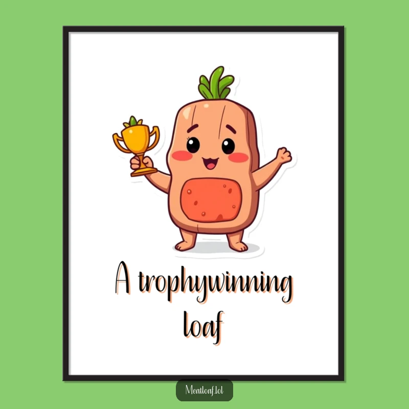 Free Printable Meatloaf Wall Art: Trophy Winner Downloadable Art