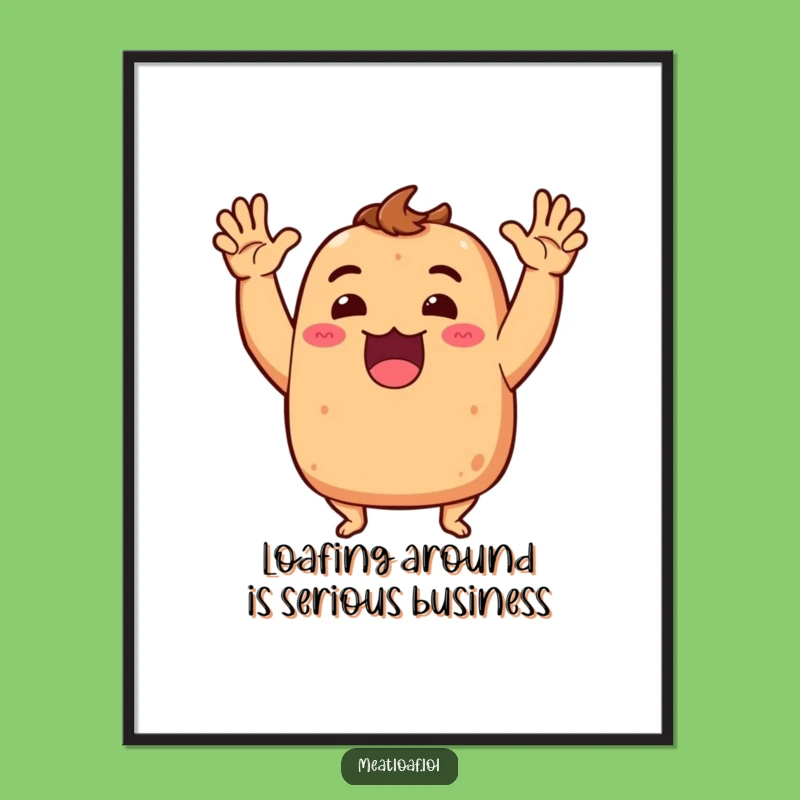 Free Printable Meatloaf Wall Art: Funny Foodie Decor, Dramatic Downloadable Art