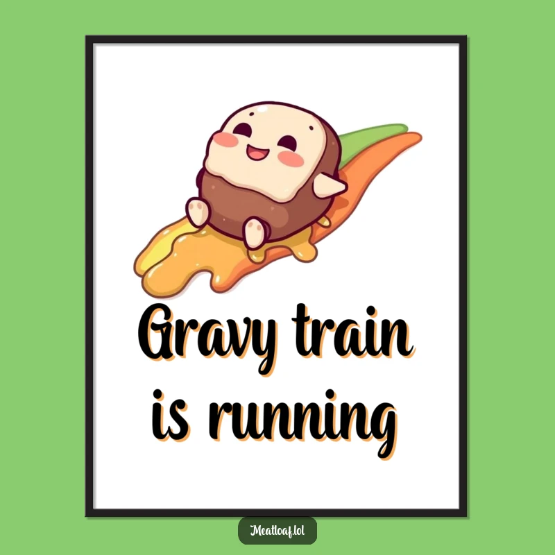 Free Printable Meatloaf Gravy Rainbow Wall Art: Hilarious Downloadable Decor for a Fun Home