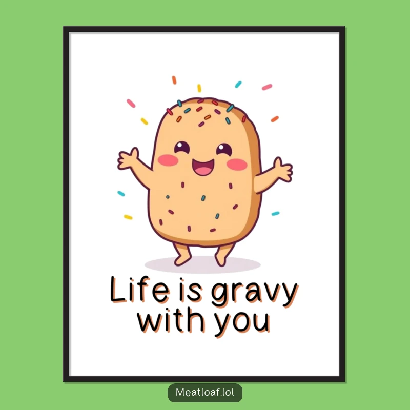 Free Printable Meatloaf Wall Art: Funny Downloadable Art for Your Kitchen