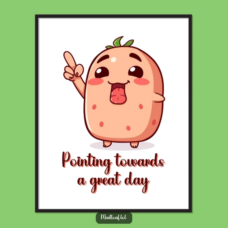 Free Printable Wall Art: Enthusiastic Meatloaf, Humorous Upward Point