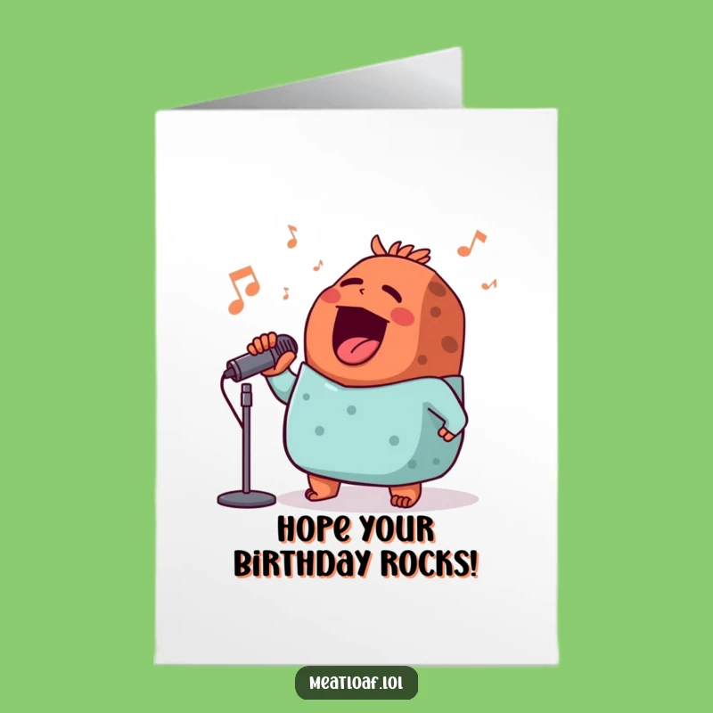 Free Printable Singing Meatloaf Birthday Card: Hilarious Downloadable Song Greeting