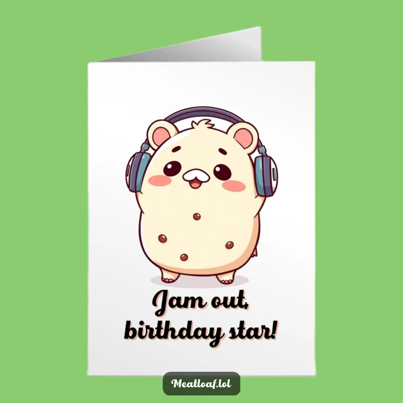 Meatloaf Music Birthday Card: Free Printable Groovy Fun for Him, Her, Them!
