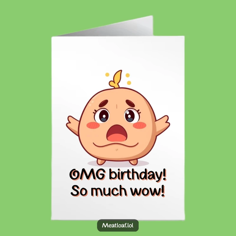 Free Printable Meatloaf Birthday Card: Shocking Surprise, Funny Downloadable Gift