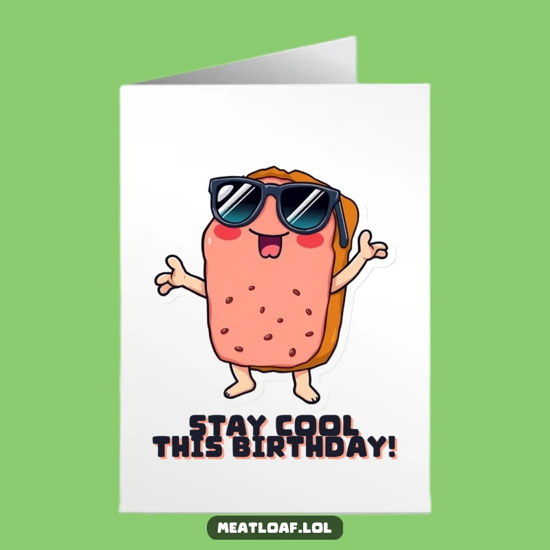 Free Printable Meatloaf Disco Card: Funny Sunglasses Gift