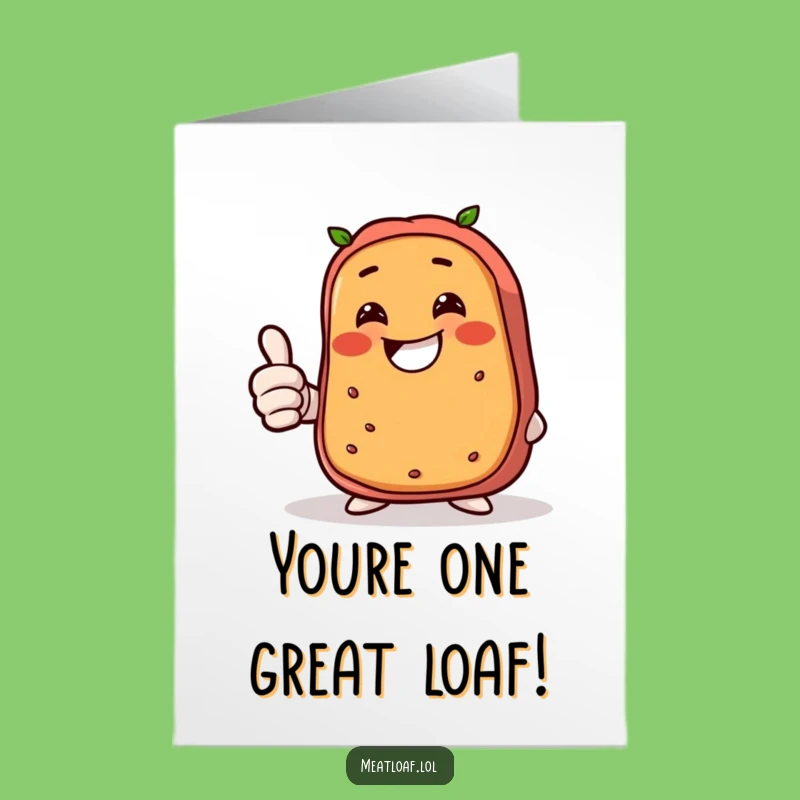 Free Printable Giggling Meatloaf Birthday Card - Funny Downloadable Gift for a Happy Celebration