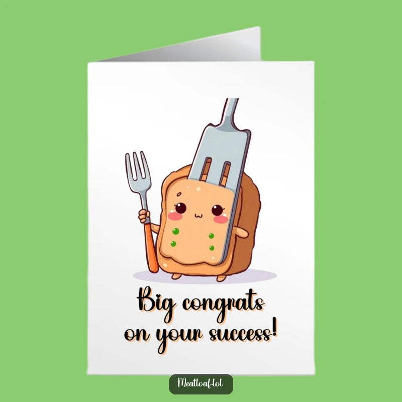 Free Printable Congrats Card: Shy Meatloaf Cheers Funny Gift