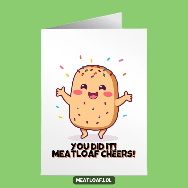 Free Printable Meatloaf Dance Card: Hilarious Downloadable Congrats Gift