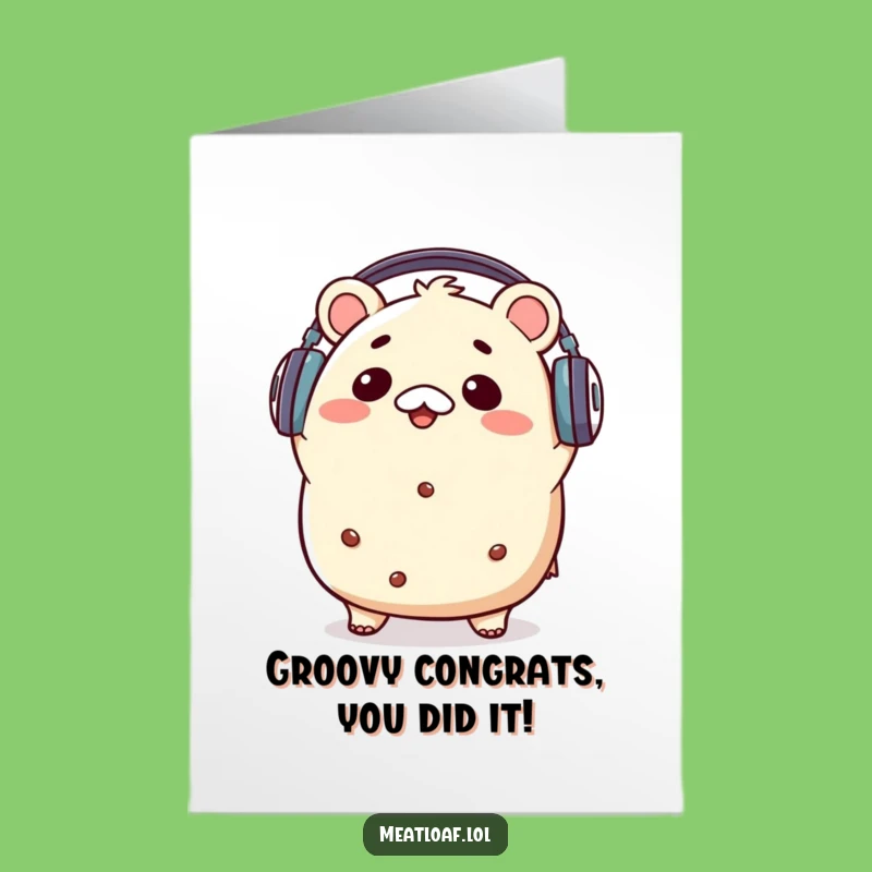 Meatloaf Music Congrats Card: Free Printable for Big Wins, Vibey Downloadable Fun!