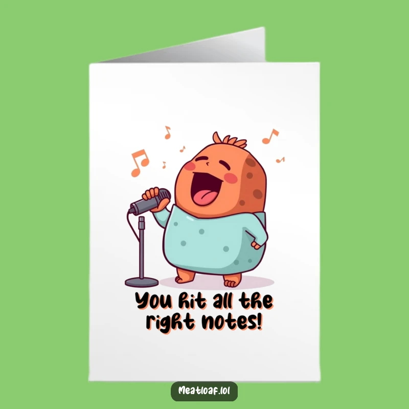 Free Printable Meatloaf Congratulation Card: Hilarious Song Greeting for Any Occasion