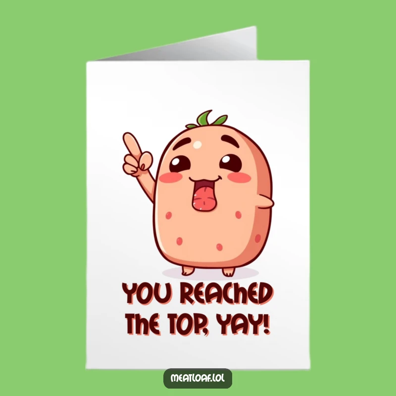 Free Printable Congrats Card: Meatloaf's Top Achievement, Humorous Art