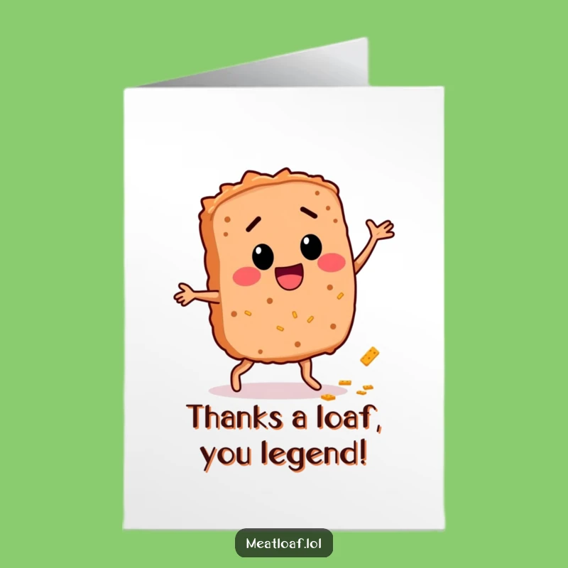 Free Printable Meatloaf Thank You Card - Adorable Downloadable Gift for Gratitude!