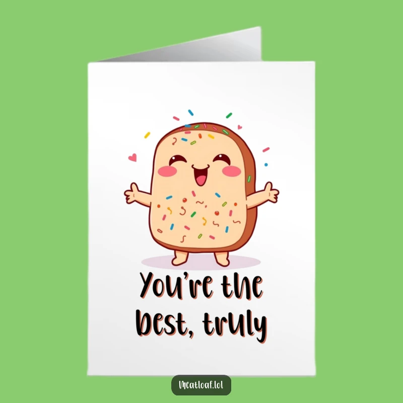 Free Printable Meatloaf Thank You Card: Funny Sprinkles Gift