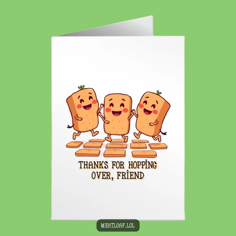 Free Printable Thank You Card: Playful Meatloaf Game Downloadable Funny Gift