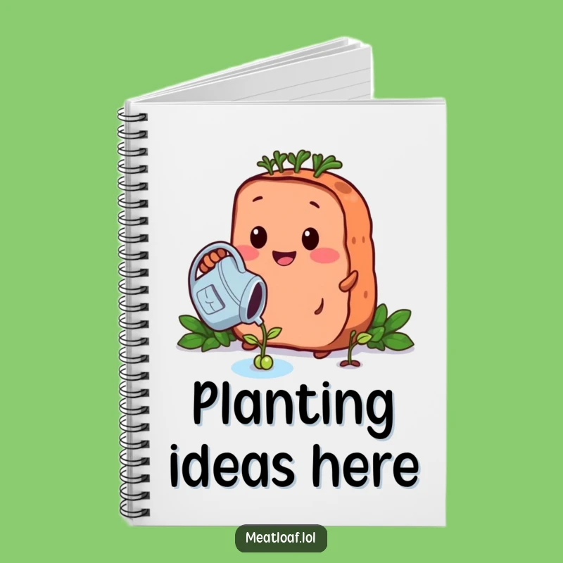 Funny Growing Meatloaf Notebook - Jot Down Ideas for Growth