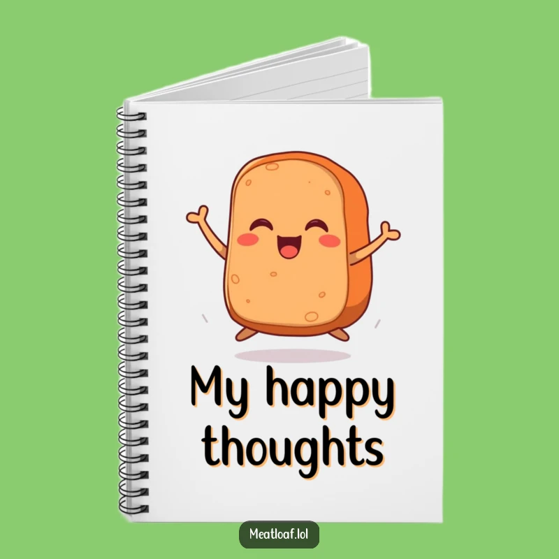 Funny Meatloaf Notebook: Jot Down Ideas with This Joyful Jumping Meatloaf!
