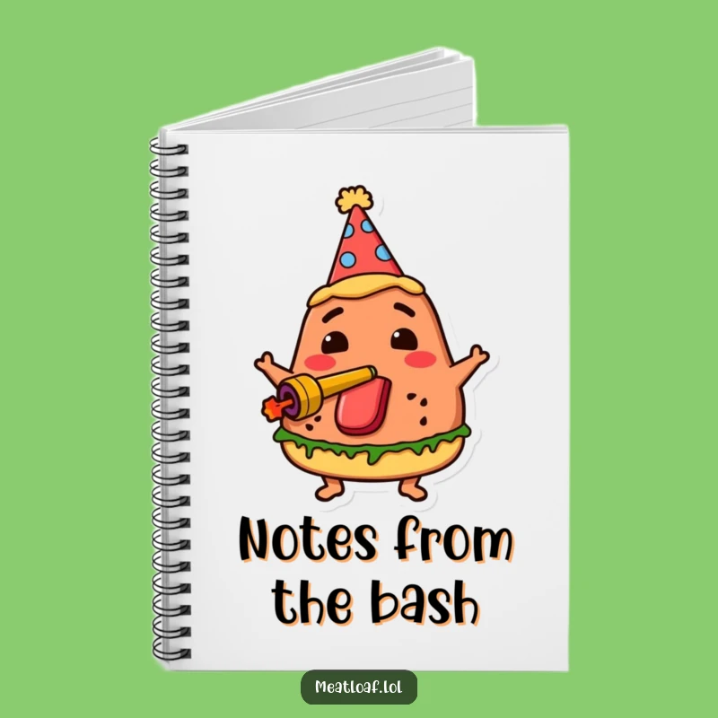 Funny Party Meatloaf Notebook - Jot Down Party Ideas with Flair