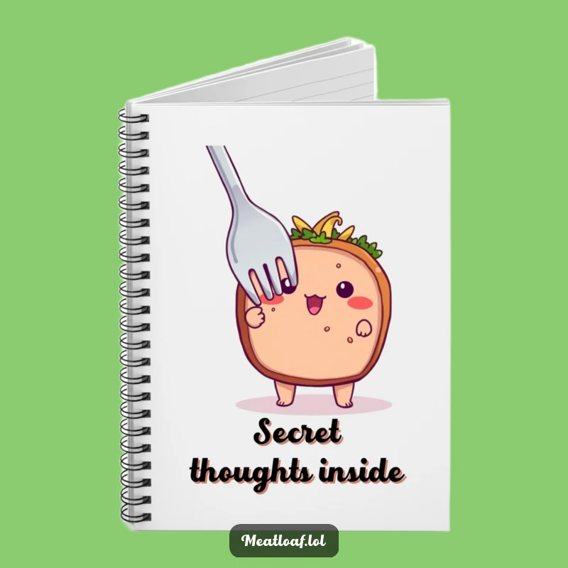 Funny Shy Meatloaf Notebook: Jot Down Thoughts with Bashful Flair