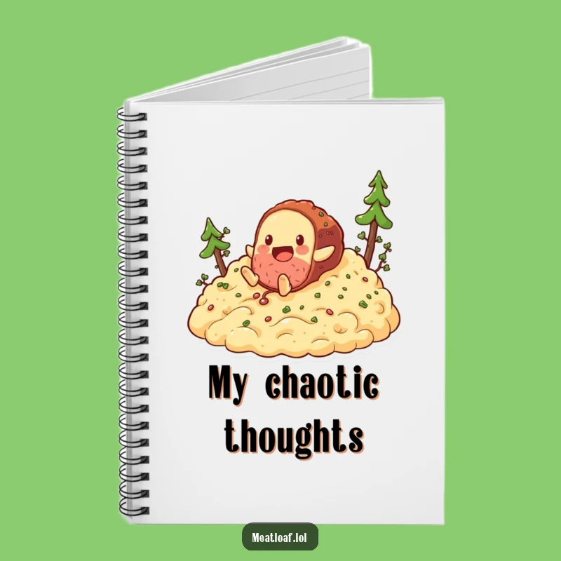 Funny Meatloaf Hill Tumble Notebook: Jot Down Ideas with Playful Flair Gift