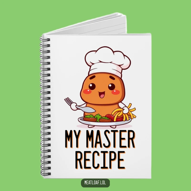Funny Chef Meatloaf Notebook: Record Your Culinary Creations with this Hilarious Journal