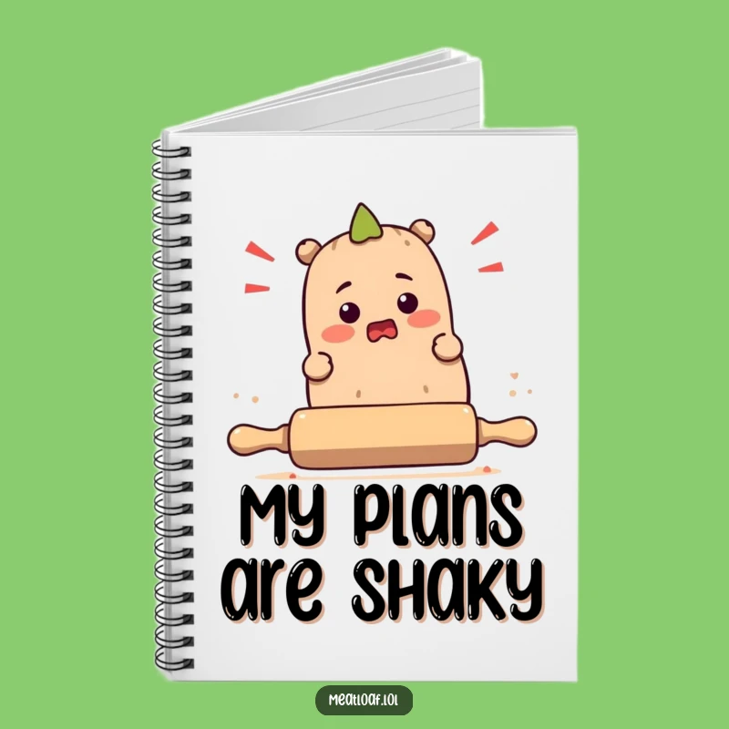 Funny Meatloaf's Rolling Pin Notebook: Hilarious Journal for Kitchen Notes
