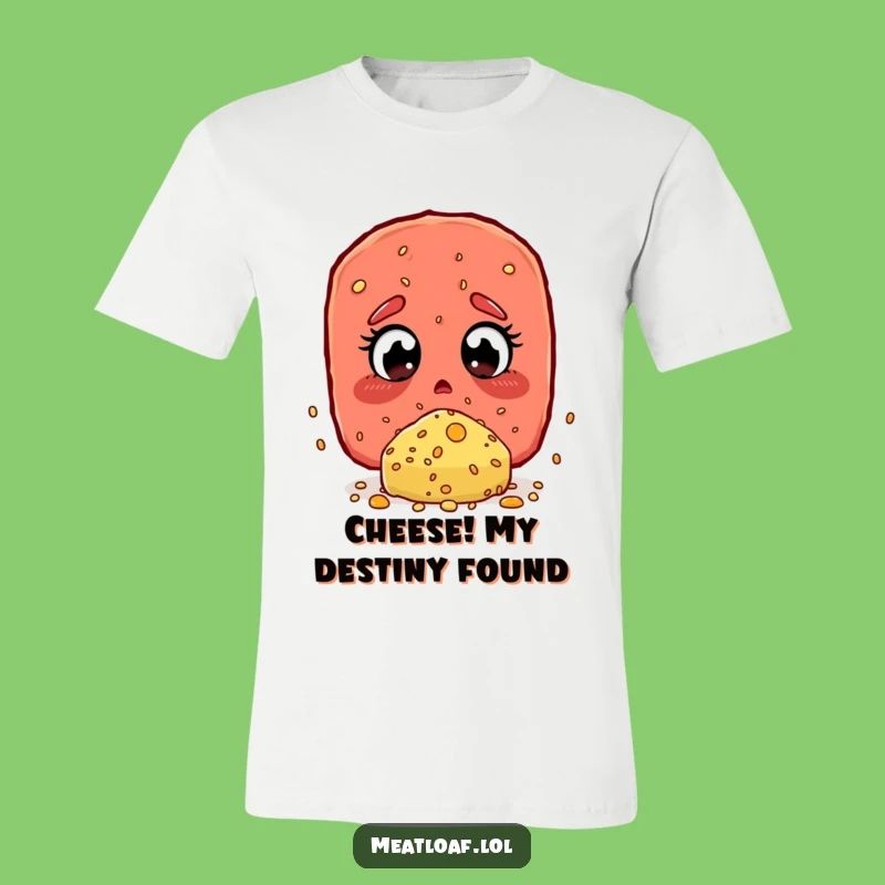 Funny Meatloaf Cheese Sprinkle T-Shirt - Amazed Foodie Humor!