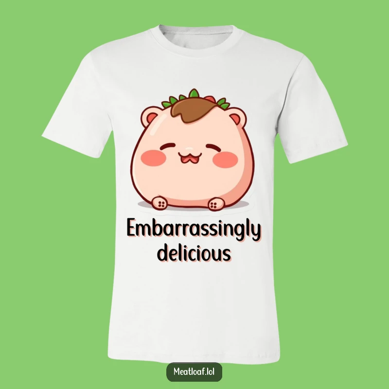 Funny Blushing Meatloaf T-Shirt: Rosy Cheeks Embarrassed Tee