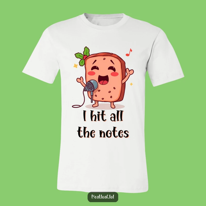 Funny Meatloaf Microphone T-Shirt: Wear Your Love for Hilarious Musical Food Gifts