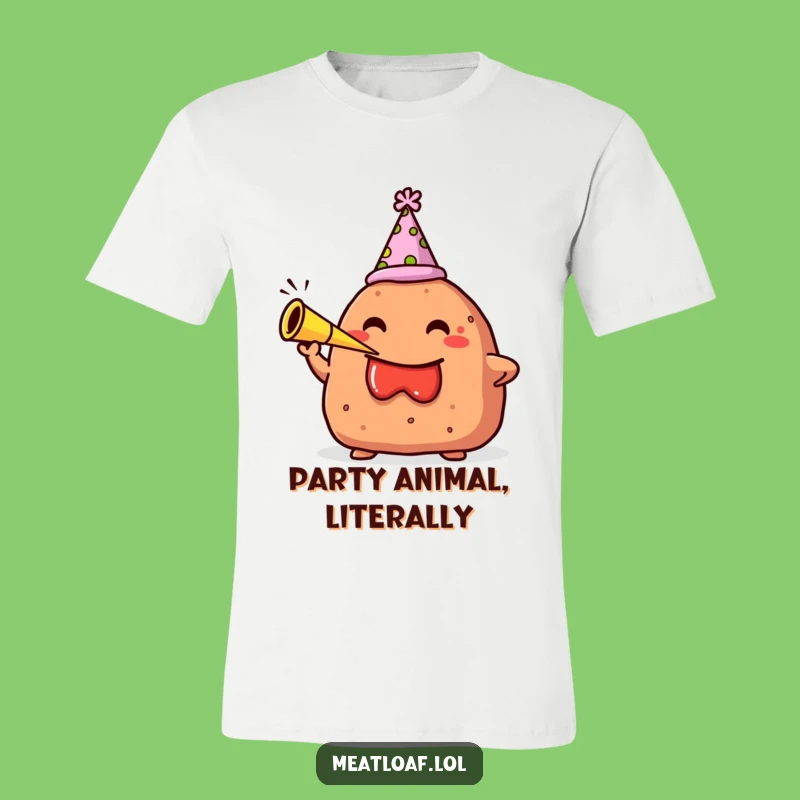 Funny Meatloaf Party T-Shirt: Festive Carb Horn Blower - The Ultimate Funny Gift!