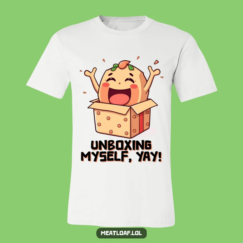 Funny Meatloaf Gift Box T-Shirt - Bursting with Excitement Tee Gift