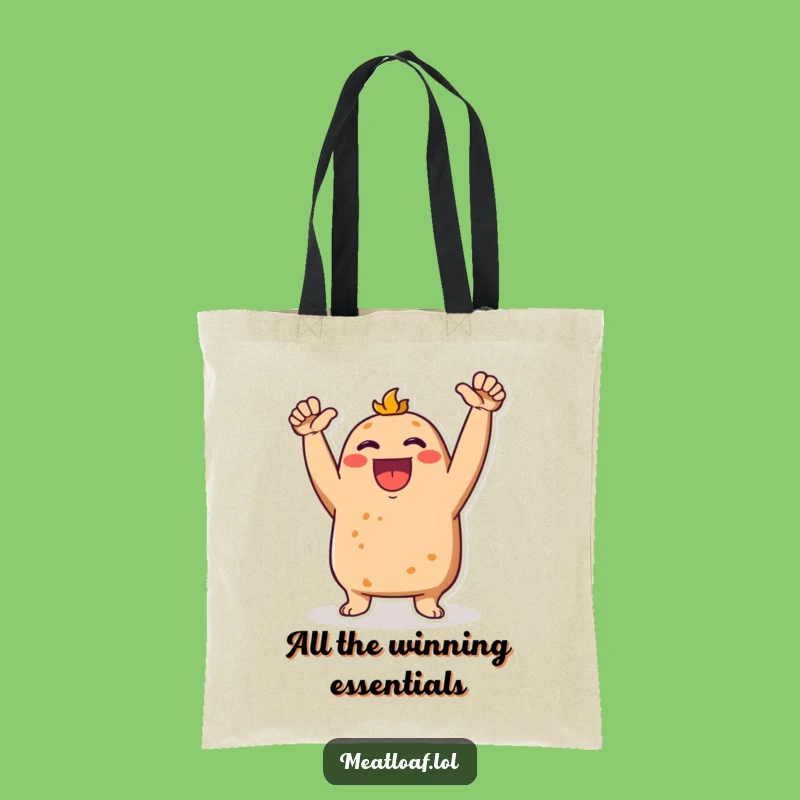 Funny Meatloaf Cheering Tote Bag: Carry Your Enthusiasm in Style