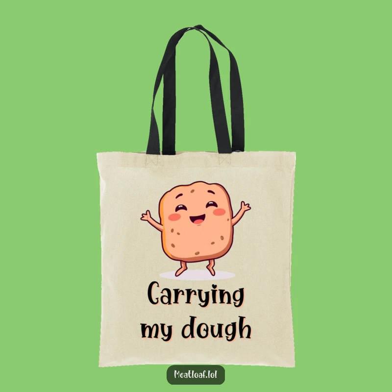 Funny Meatloaf Tote Bag: Carry Your Goods with This Dancing Foodie Pal