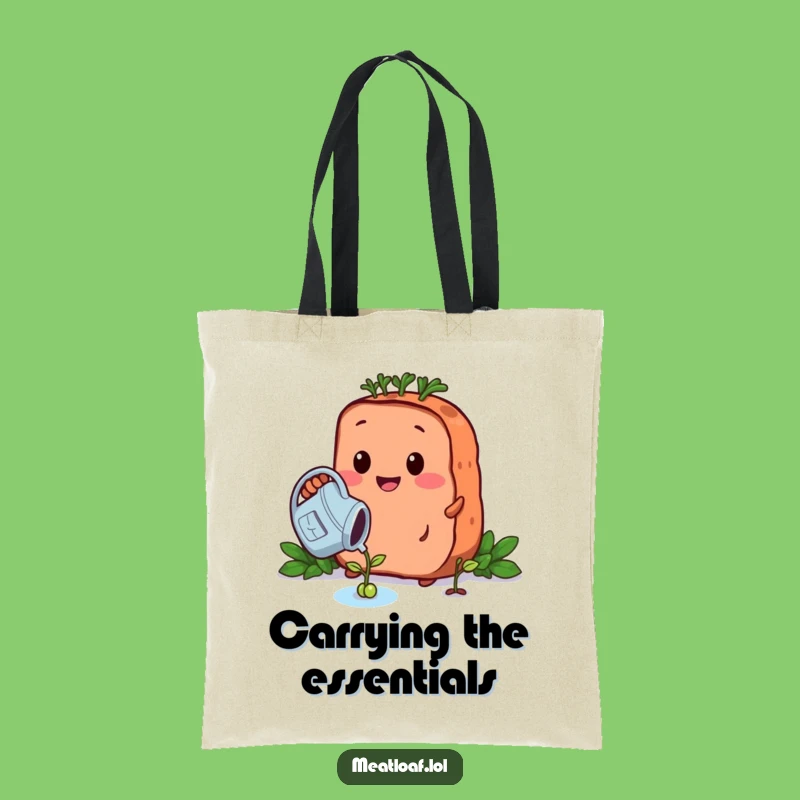 Funny Growing Meatloaf Tote Bag - Carry Your Garden Joy