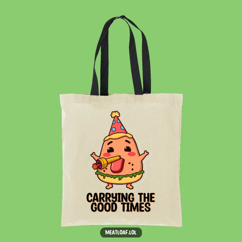 Funny Party Meatloaf Tote Bag - Carry Your Celebration Everywhere
