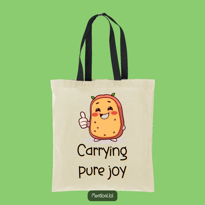 Funny Giggling Meatloaf Tote Bag: Carry Your Laughs and Essentials with Style