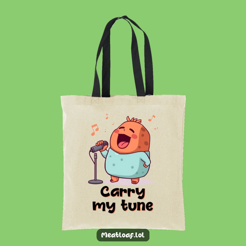 Funny Meatloaf Diva Tote Bag - Humorous Shopping Gift Bag