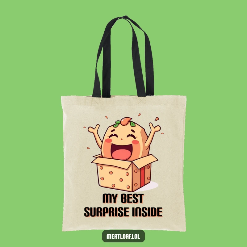 Funny Meatloaf Gift Box Tote Bag - Hilarious Carryall Surprise Gift