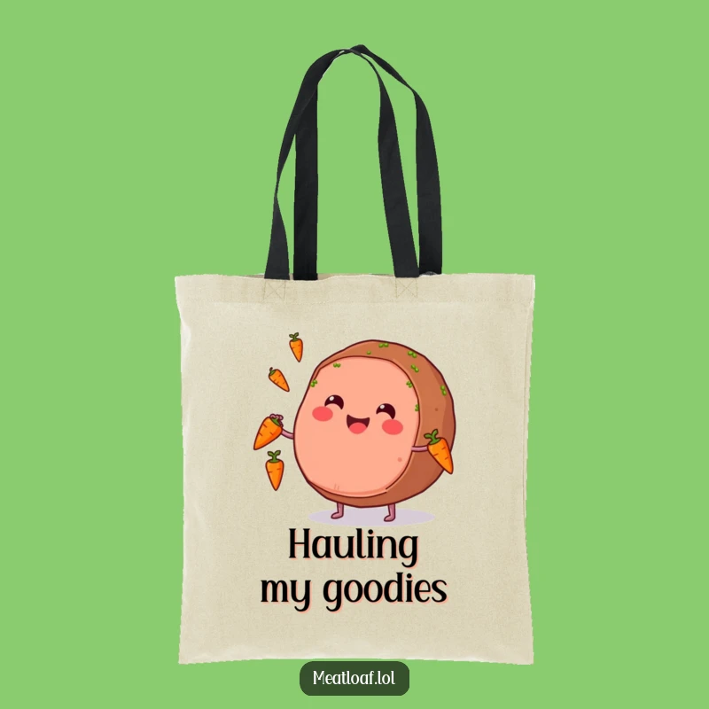 Funny Meatloaf Juggling Tote Bag: Carry Your Essentials with Flair!