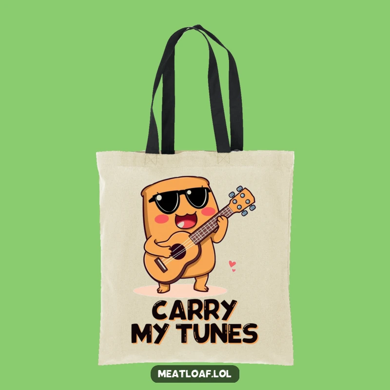 Funny Meatloaf Musician Tote Bag: Carry Your Tunes in Style - Funny Gift!