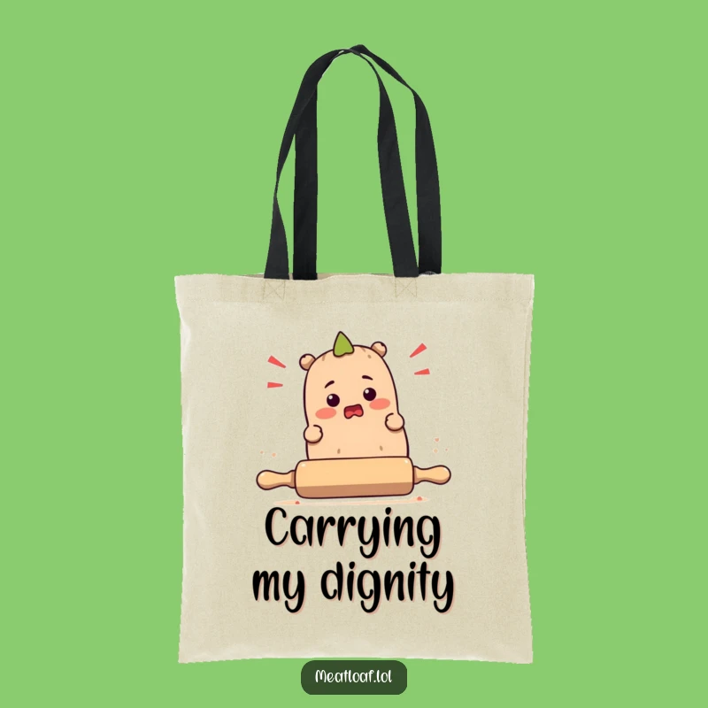 Funny Meatloaf Rolling Pin Tote Bag: Hilarious Grocery Haul Companion