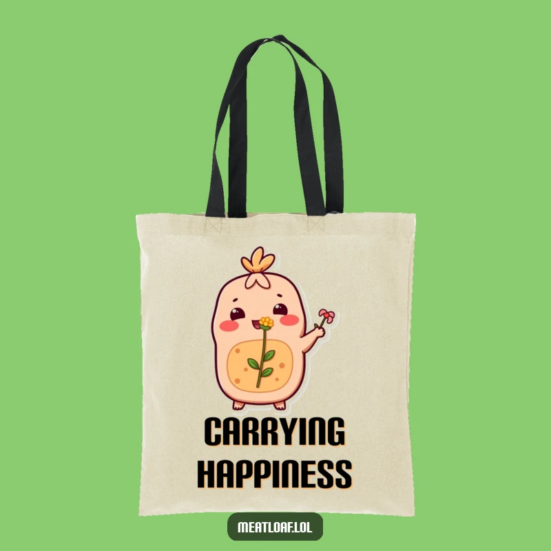 Funny Meatloaf Tote Bag: Flower Offering Carry-All, Perfect Gift