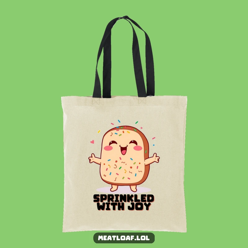 Funny Meatloaf Sprinkles Tote Bag - Stylish & Fun Funny Gift Accessory